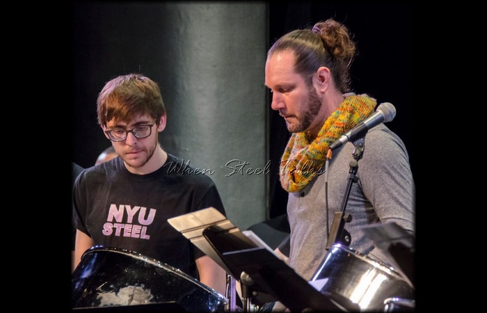 Guest artist Victor Provost with NYU Steel Ensemble