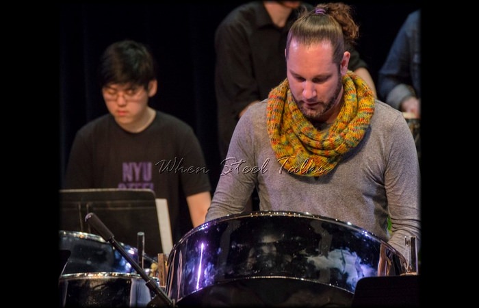 Guest artist Victor Provost with NYU Steel Ensemble