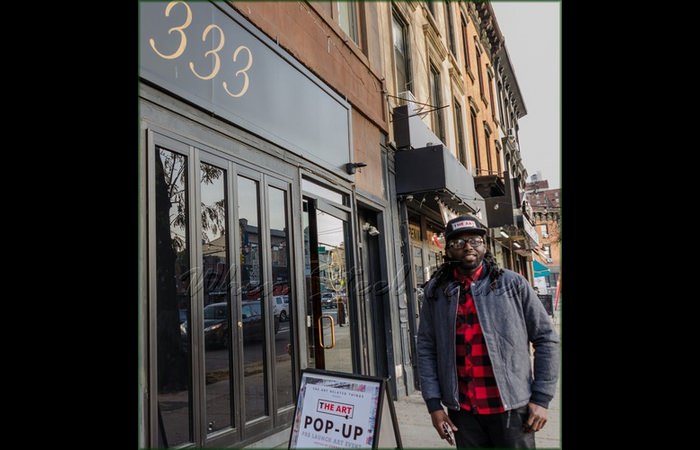 Jamal Roberts of The Art outside of the 333 Lounge